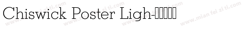 Chiswick Poster Ligh字体转换